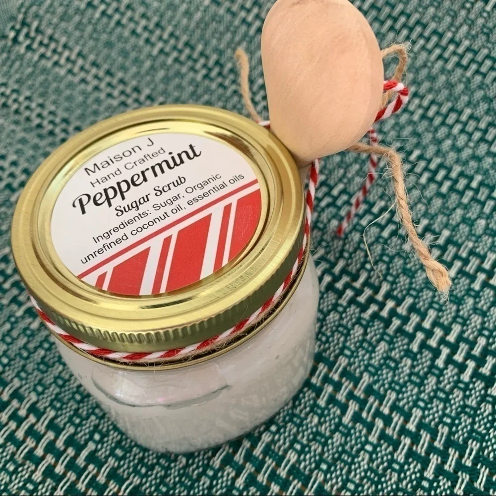 Sugar scrub trio, all natural & hand crafted made to order. Three 4 oz. scrubs. - Picture 5 of 15